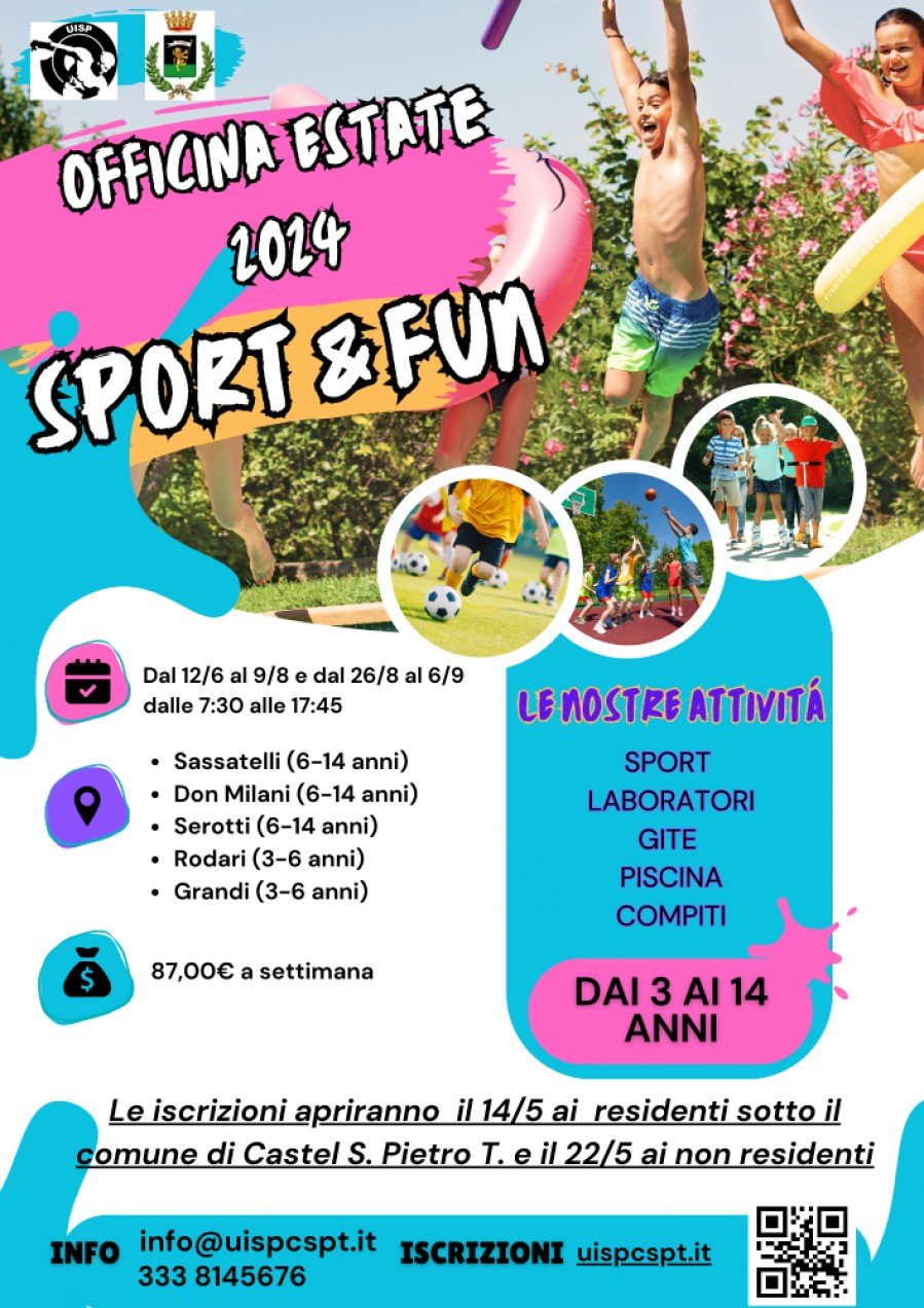 Centri estivi 2024 - Iscrizioni aperte dal 14/05