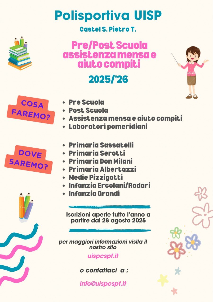 PRE E POST SCUOLA 2025/2026